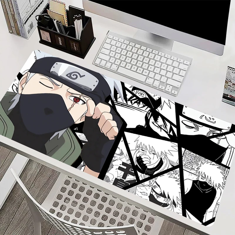 

Mousepad Laptop Mouse Pad Office PC Accessories Keyboard Pad Rubber Cup Mat Soft Mouse Mat Naruto Kakashi Hatake Large Desk Mat