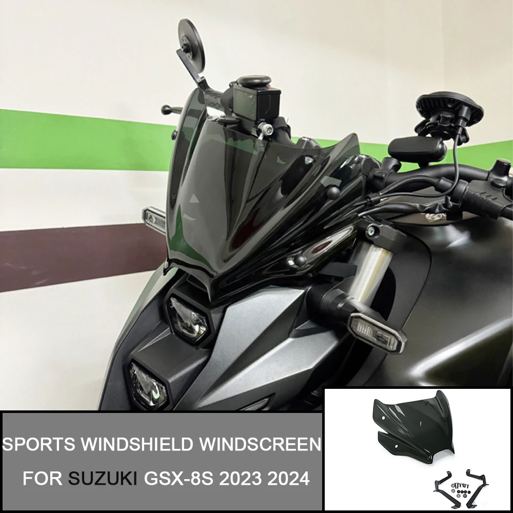 For SUZUKI GSX-8S GSX8S 2023 2024 gsx8s Motorcycle Accessories Windshield Sports Touring WindScreen Windshield Visor Deflector