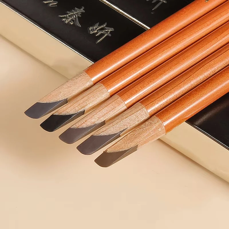 2Pcs (Qin Yan) eyebrow pencil,Hard core, waterproof and long-lasting, Not fading,natural,suitable for novice,makeup artists
