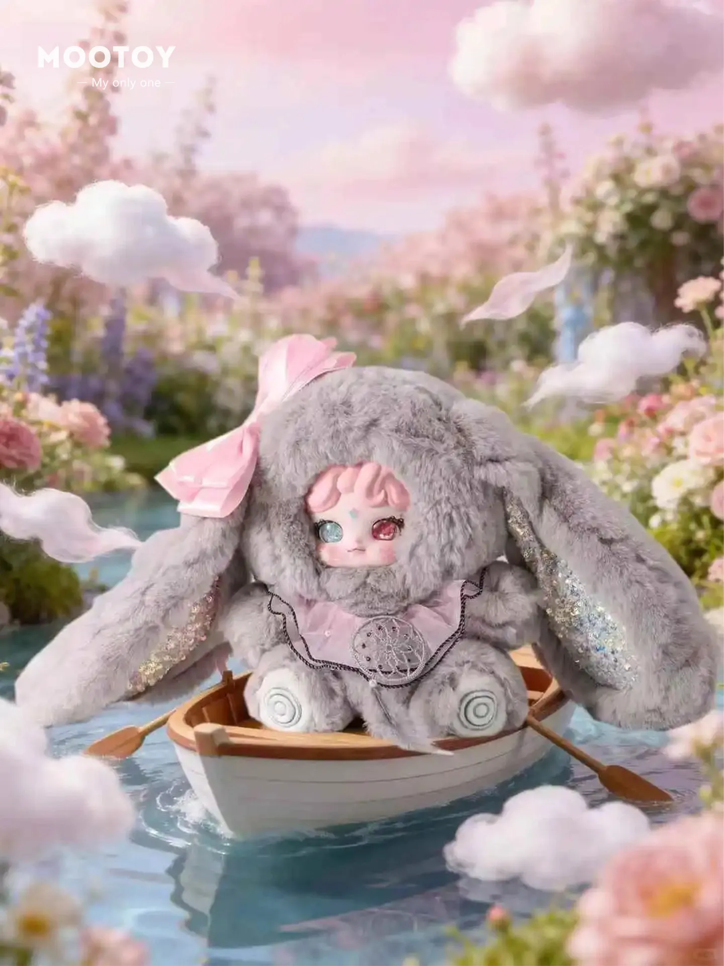 

MOOTOY Оригинальная плюшевая кукла-кролик Bella Dream Catcher 600% (слепая коробка), настольное украшение, подарок на день рождения для коллекционеров и детей