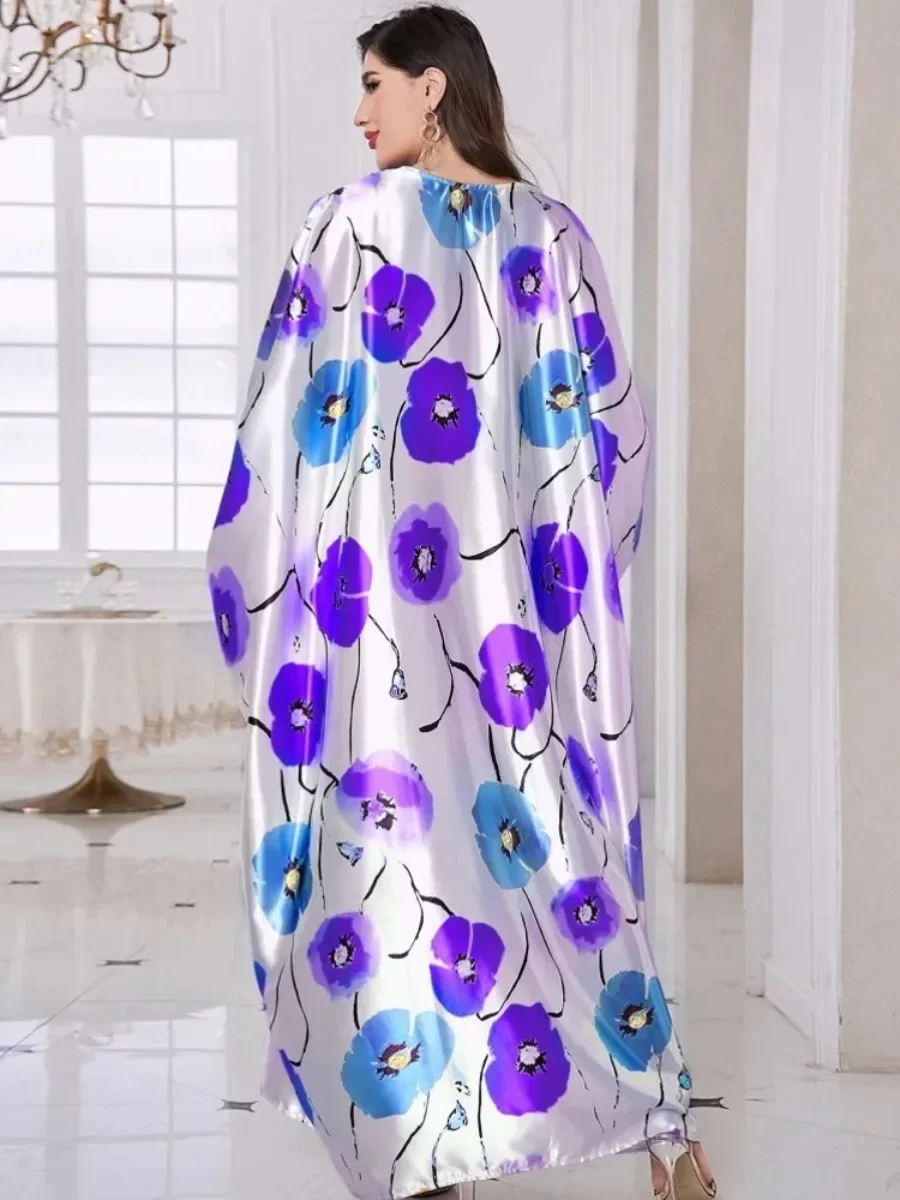 Evening Dress Women Dashiki Muslim Fashion Abaya African Clothes Robe Marocaine Luxury Dubai Kaftan Dress Vetement Plus Size