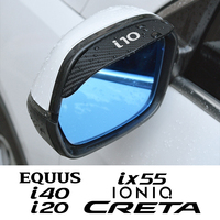 For Hyundai I10 I20 Ix25 I40 Ix55 Equus Creta Ioniq Eon 2PCS Car Rain Eyebrow Decals Rainproof Tuning Car Accessories Decoration