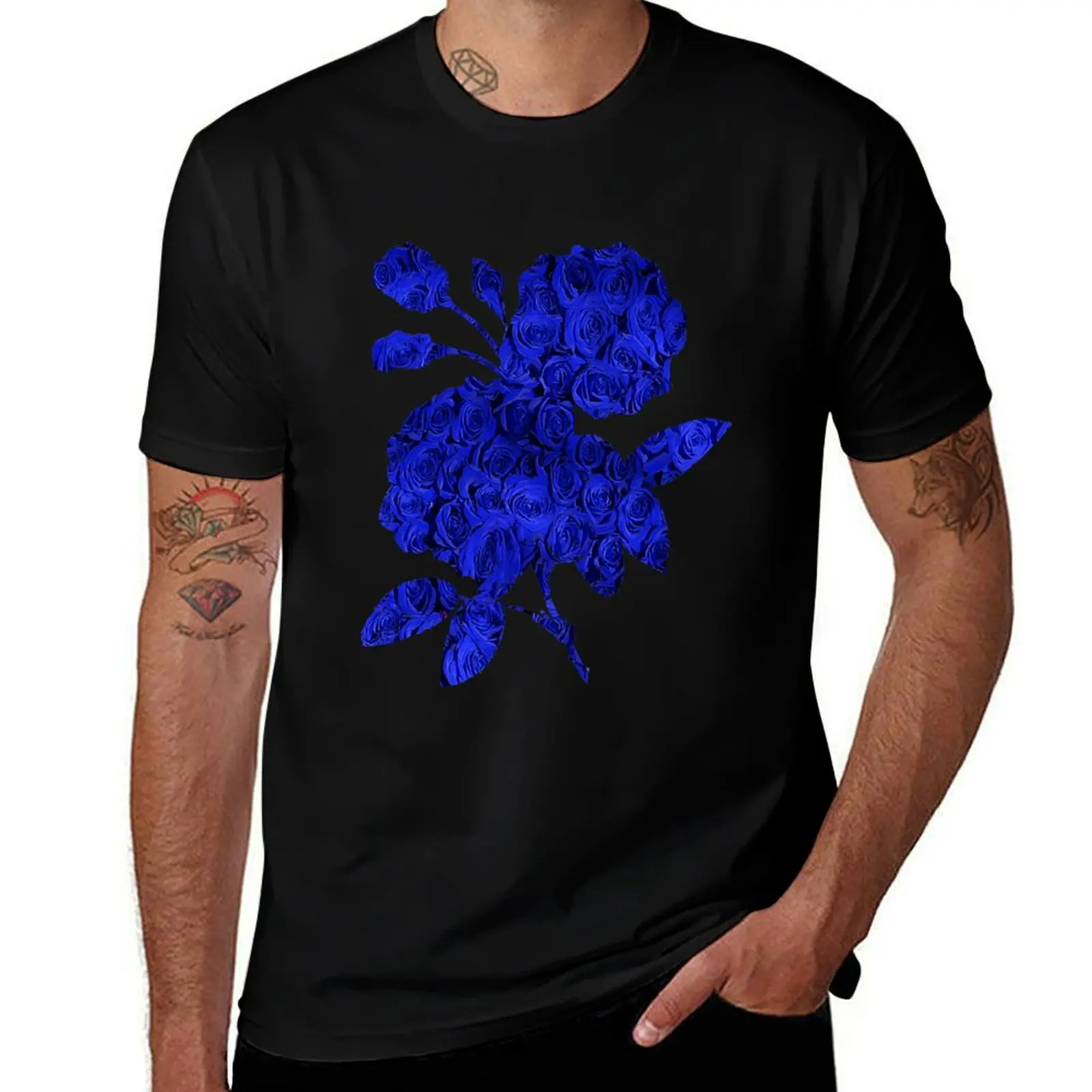 

Beautiful Blue Roses Pattern, RBSSG T-Shirt essential t shirt man t shirts cotton