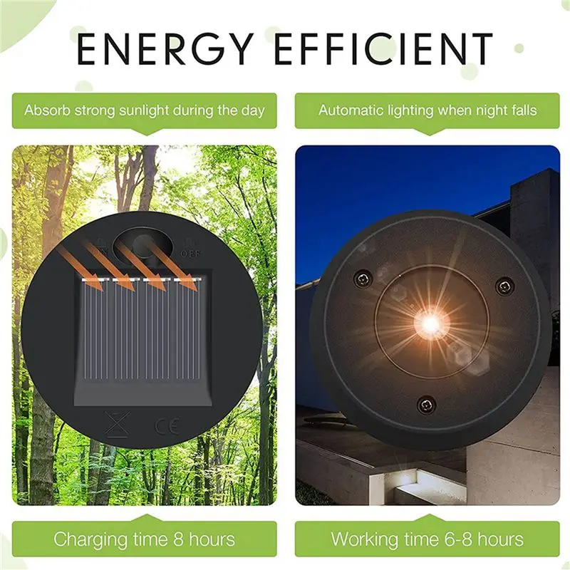 A98E-18 Pcs Solar Lights Replacement Top 7 Lumens Solar Lantern Parts LED Solar Panel Lantern Lid Lights For Outdoor Hanging