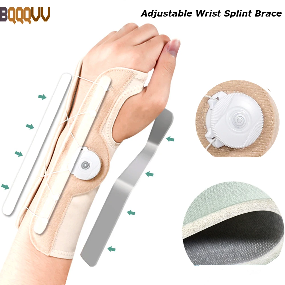 

Adjustable Wrist Splint Brace for Men and Women, Carpal Tunnel, Breathable Thumb Hand Brace, Support Arthritis Pain, 1Pc