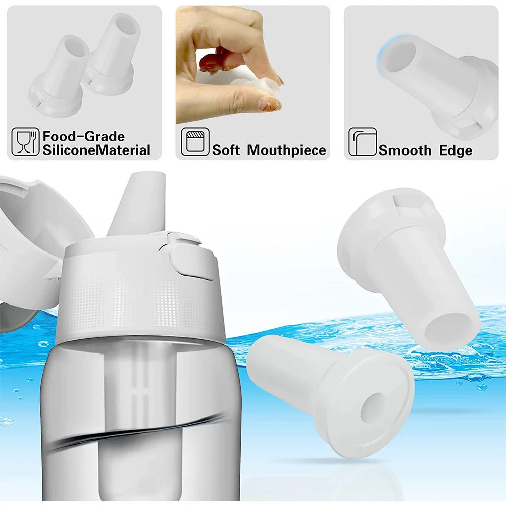 

4pcs Silicone Bite Valve Replacement For Water Bottle Mouthpiece Food Grade Bpa Free Soft Replacement Parts Steamer