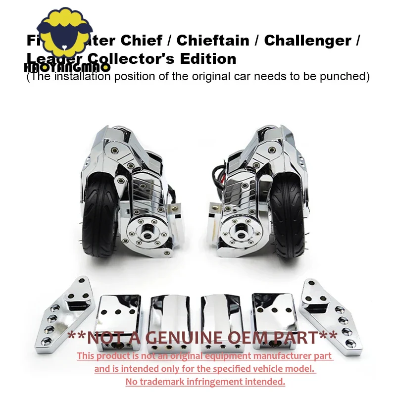 HYMoto Landing Gear Stabilizer Auxiliary Side Wheels fit 2009 later Roadmaster Chief Chieftain Challenger Leader Collector's Edi 5