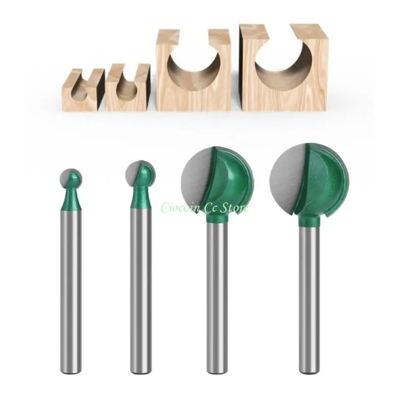 X90F Ball Nose End Milling Cutter Router Bit for Detailed Engraving Applications