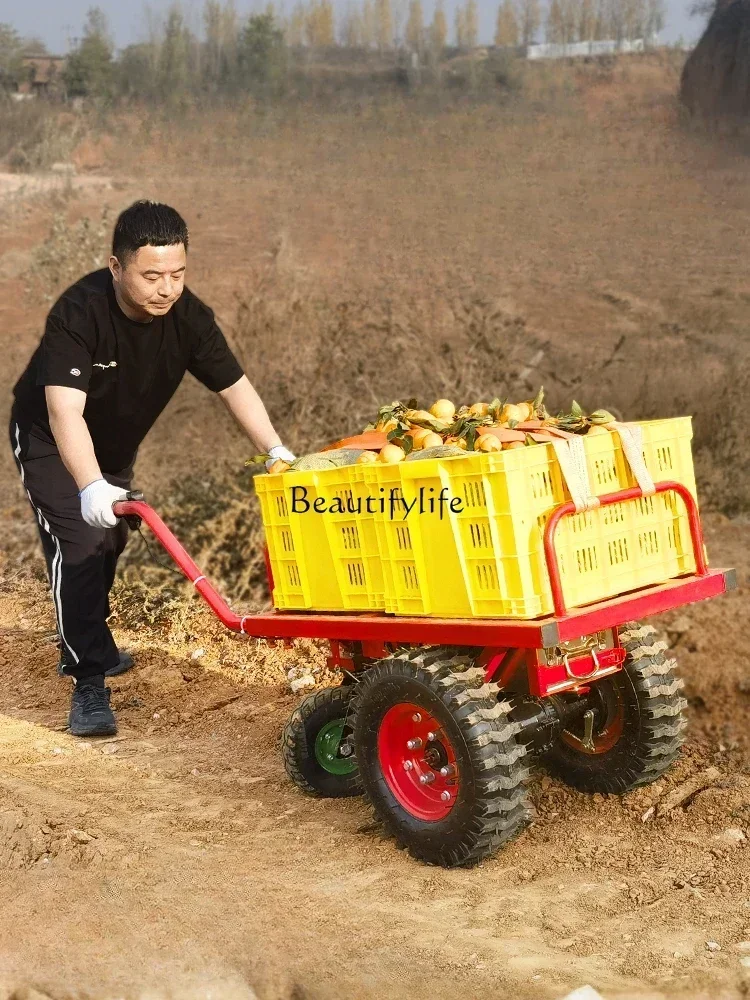 

Double-Wheel Electric Trolley Mountain Climbing Orchard Transport Truck Agricultural Single Wheel Single-Wheeled Cart