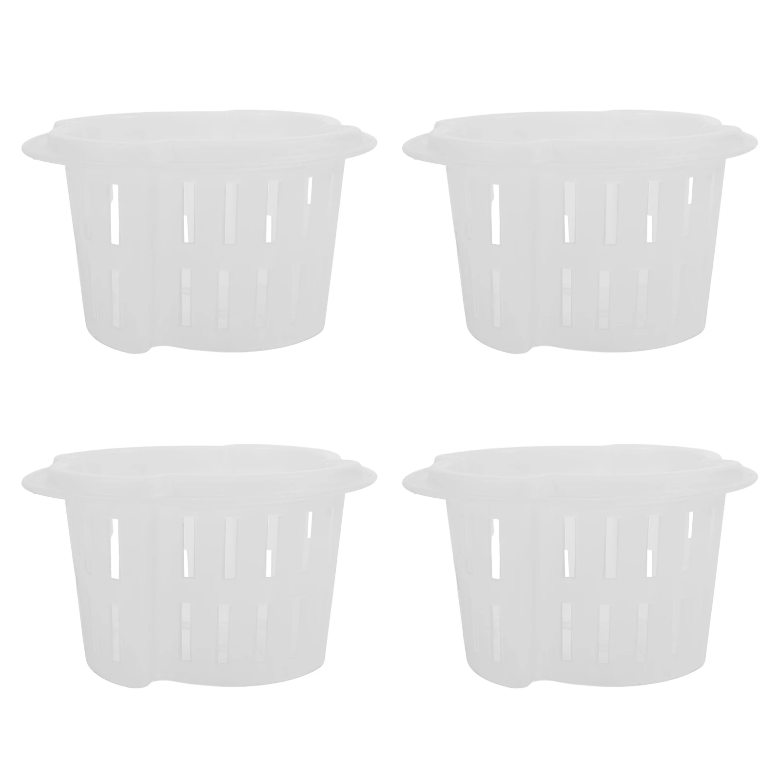 

4pcs Hydroponic Vegetable Equipment Thickened Plastic Flower Pots Root Control Baskets Balcony Garden Planter Container