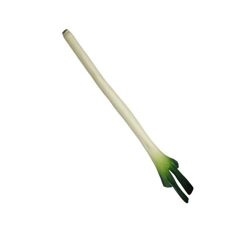 4Pieces Simulation Scallions Realistic Artificial PU Scallions Vegetables for Home Party Decoration and Photography 15UB
