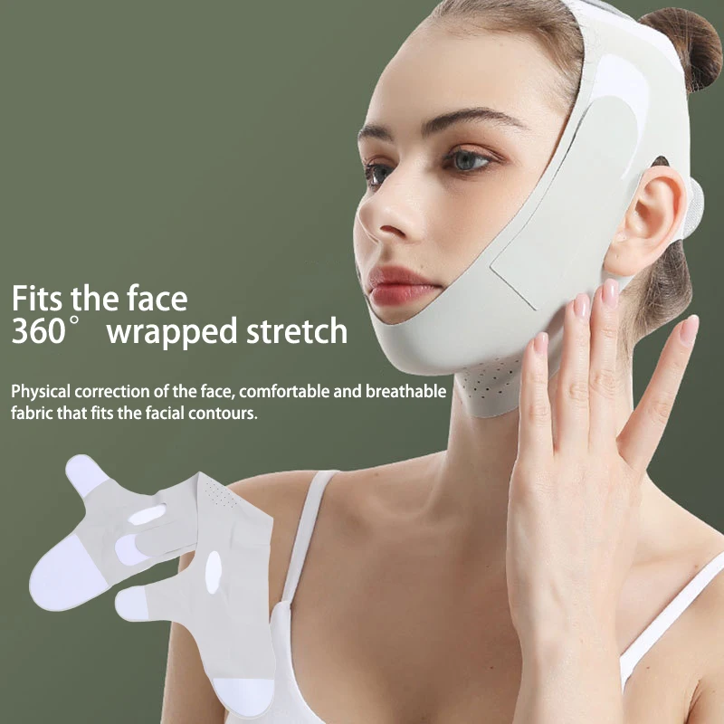 Reusable Face Slimming Bandage V Line Bandage Women Chin Cheek Lift Up Belt Facial Massage Strap Face Skin Care Beauty Tools