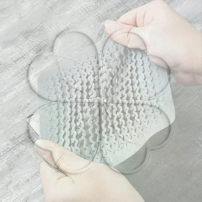 Silicone Anti Clog Drain Hair Catcher Flexible Filter Waterproof for Shower Bathtub Bathroom Floor Sink Use