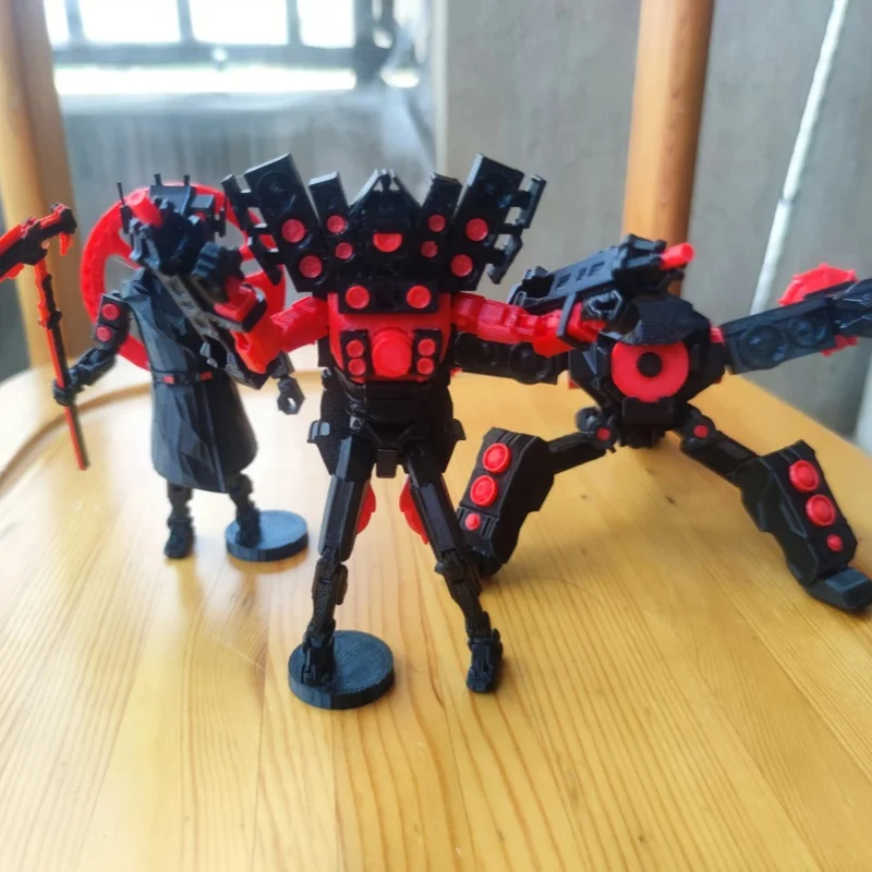 トイレタイタンスピーカーマンハーフタイタンエグゼクタースパイダースピーカーマンアクションフィギュアおもちゃセット（コレクター向けベーススタンド付き）