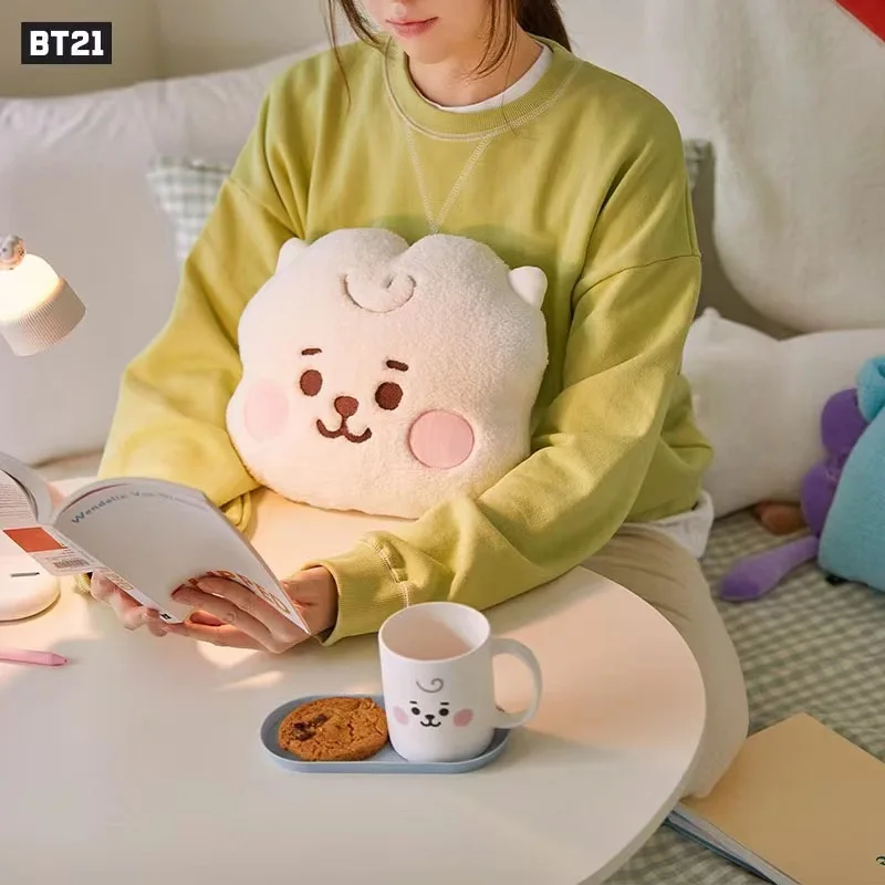 Anime Cartoon Bt21 Tata Chimmy Cooky Plush Toy Fashion New Plush Doll Pillow Bedroom Pillow Ornament Collection Gift for Friends