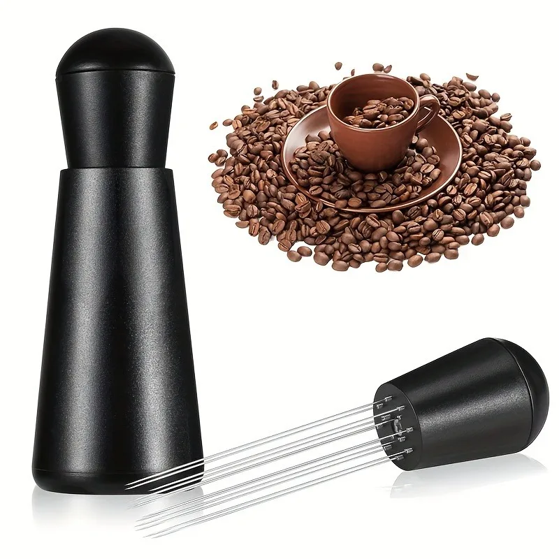 Stainless Steel Espresso Coffee Distributor Detachable Coffee Stirrer Anti-Slip Handle Coffee Distribution Tool Easy Cleaning