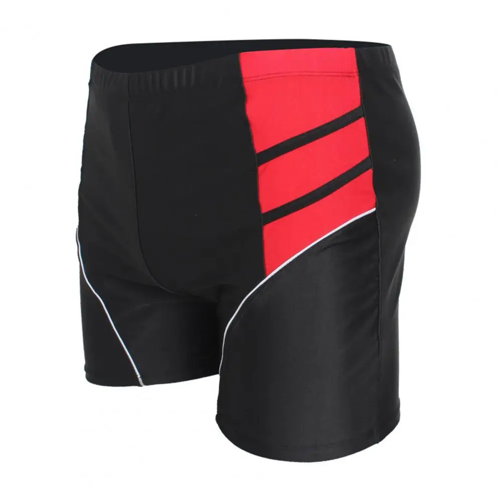 Men Swimming Shorts Men Swim Trunks Water Repellent Quick Dry Swimming Trunks for Men Teens Mid-rise Patchwork Color Swim Shorts