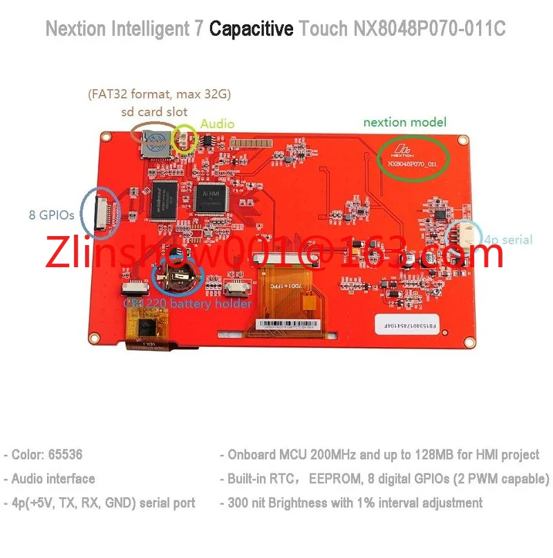Intelligent NX8048P070-011C  7.0 Inches Intelligent Capacitive Touch