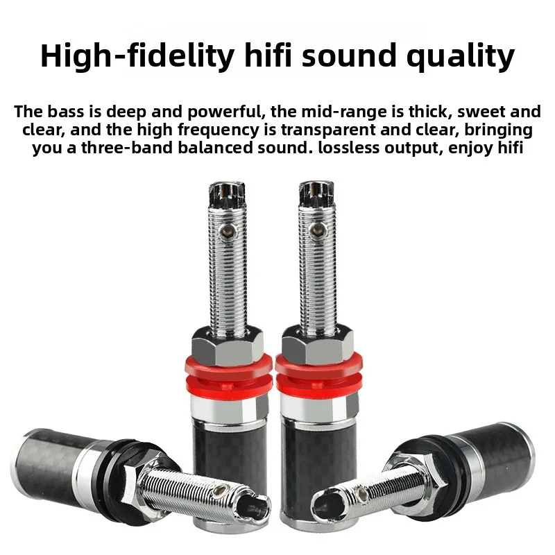 copper rhodium-plated power amplifier speaker terminal block HIFI fever solder-free audio rhodium-plated speaker terminal