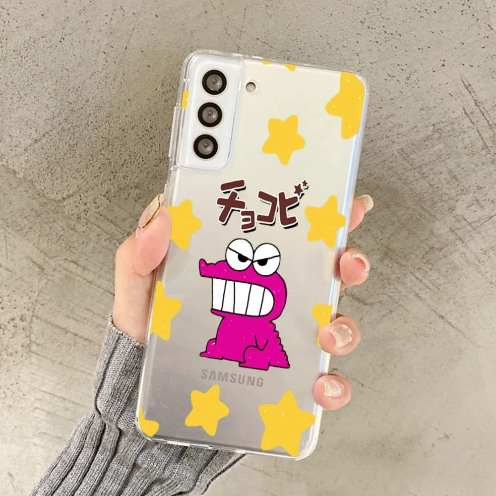 Cute-S-Shin-Boys-C-Chan-Anime-Crayon Phone Case for Samsung A12 21 30 31 51 52 70 71 for Redmi8 9 10 for Honor10 70 Clear Case