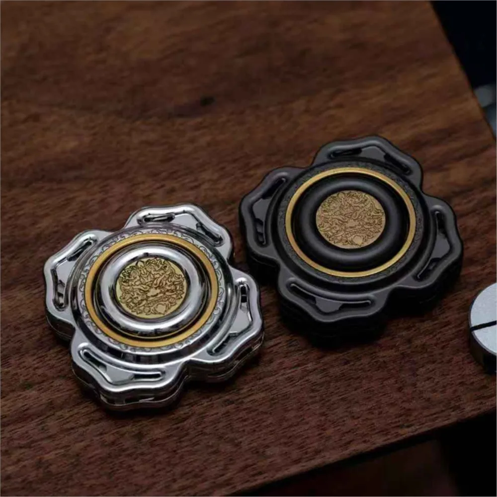 JCJ.EDC Open Nail Gyro Multi-blade Fidget Spinner Anxiety Relief Gadgets Metal Toy For Adults Stainless Steel Office Accessories