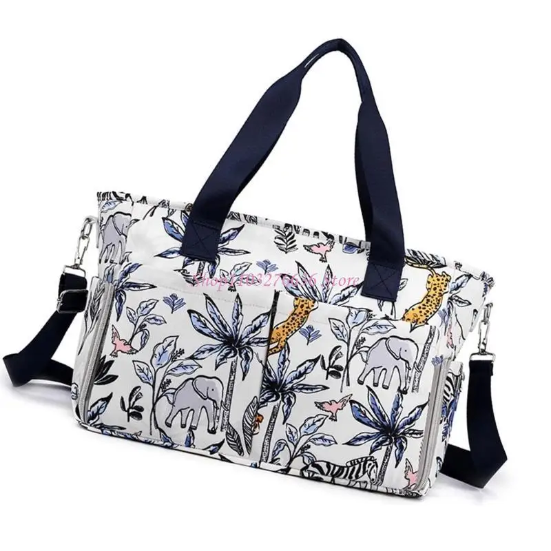 R6FD Túi mẹ rộng rãi với ngăn chứa đa chức năng, túi xách tay cầm tay cầm tã trẻ cho du lịch & hàng ngày