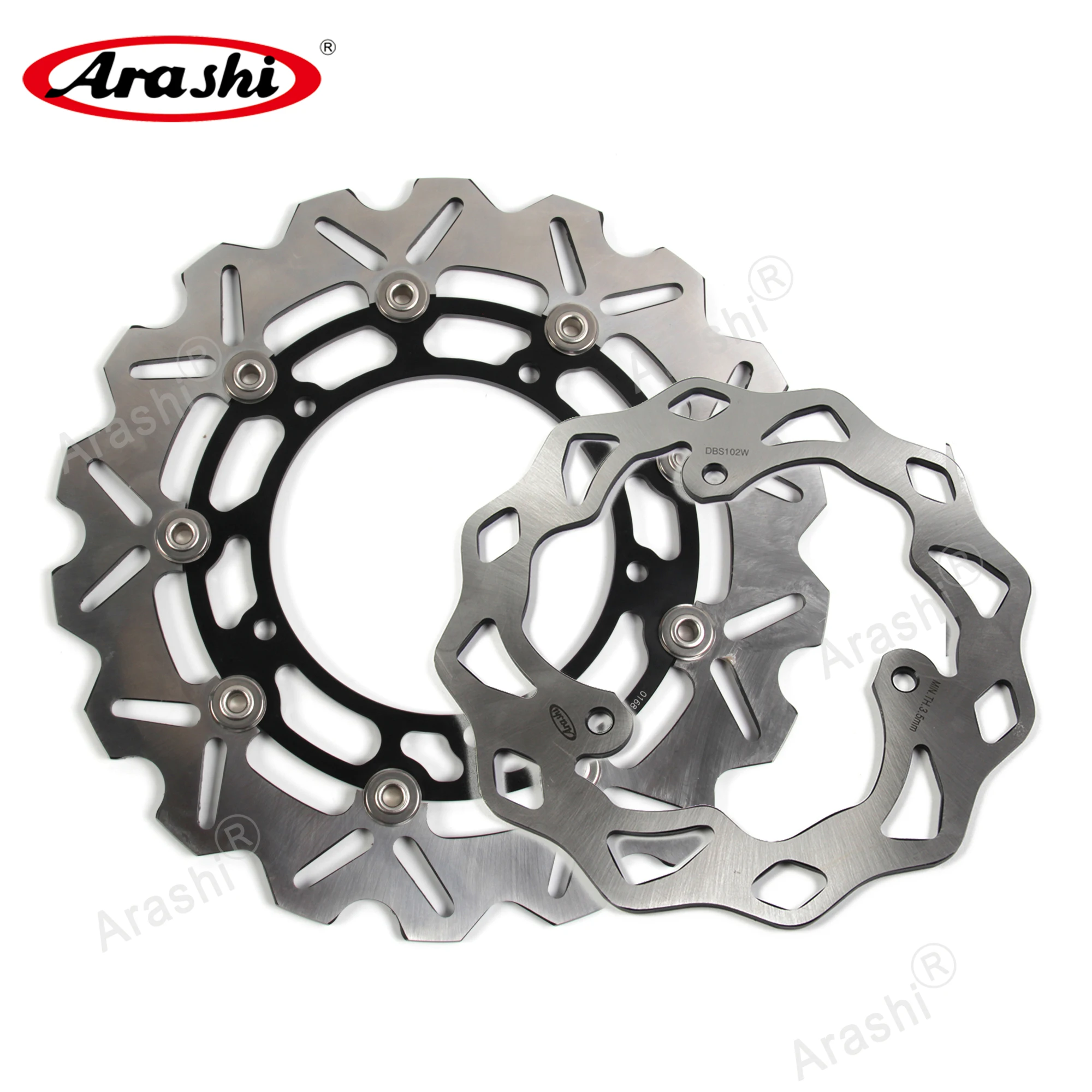 

Arashi Brake Disc Rotor For YAMAHA MT03 ABS 2016 - 2023 MT 03 320 2016 2017 2018 2019 2020 2021 CNC Floating Front Rear Disk