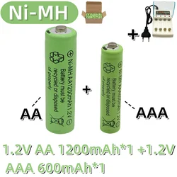 Rechargeable battery 1.2V AA 1200mAh Ni-MH AAA 600mAh  lpega Rechargeable Ni-MH 1.2V AA AAA battery