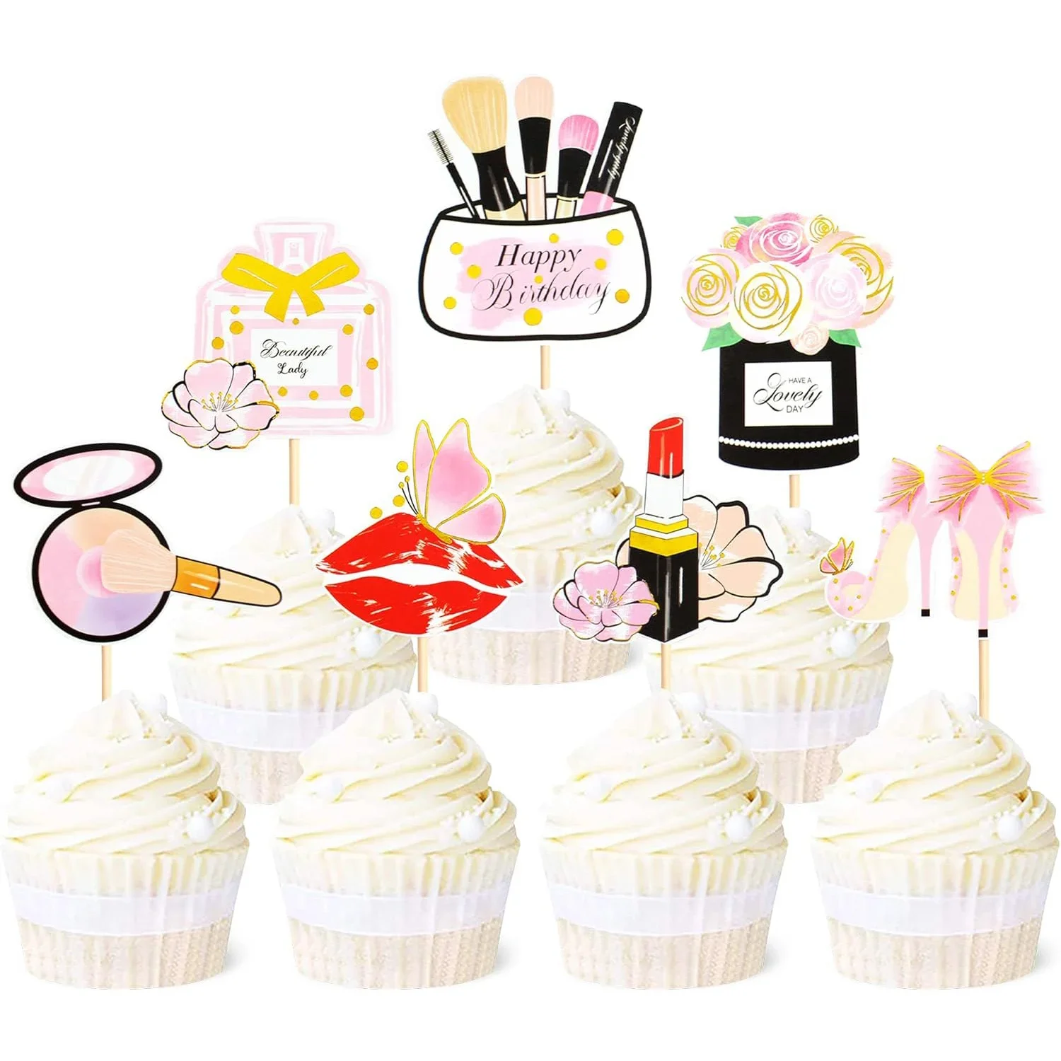 Décorations Gâteau Maquillage Roaring Good Time - Toppers Et Boules Pour Anniversaire