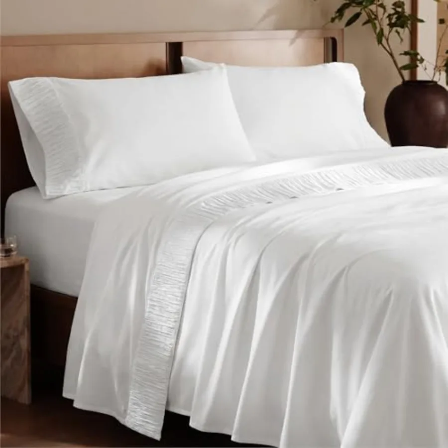Sheet Sets - 4 Pieces Soft Cal Sheets - Breathable and Cooling - Hotel Luxury - Easy Care Polyester Microfiber Bedding for Wome