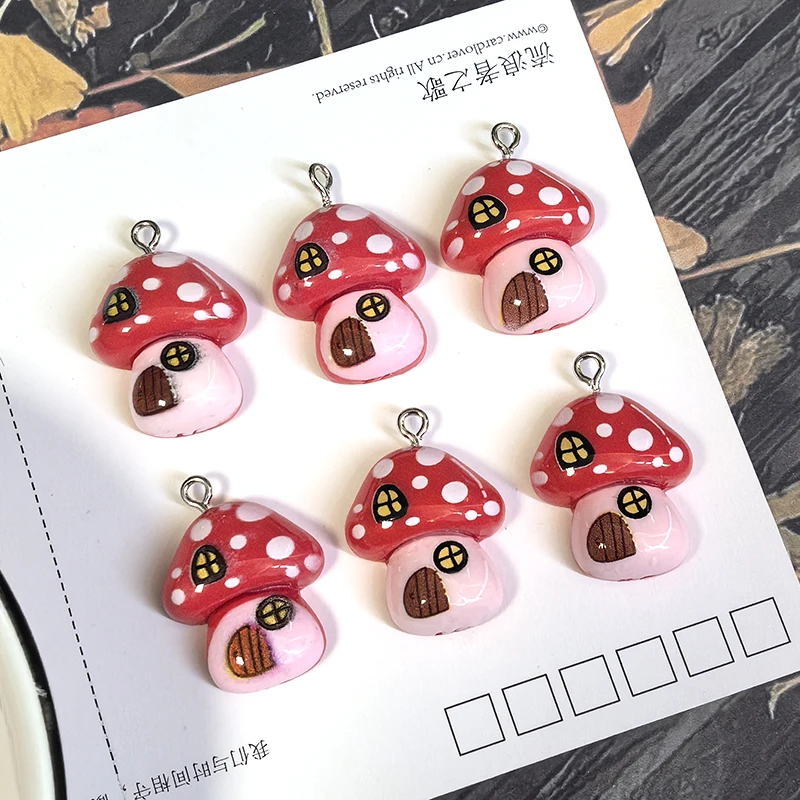 10Pcs Cartoon Mushr… - image