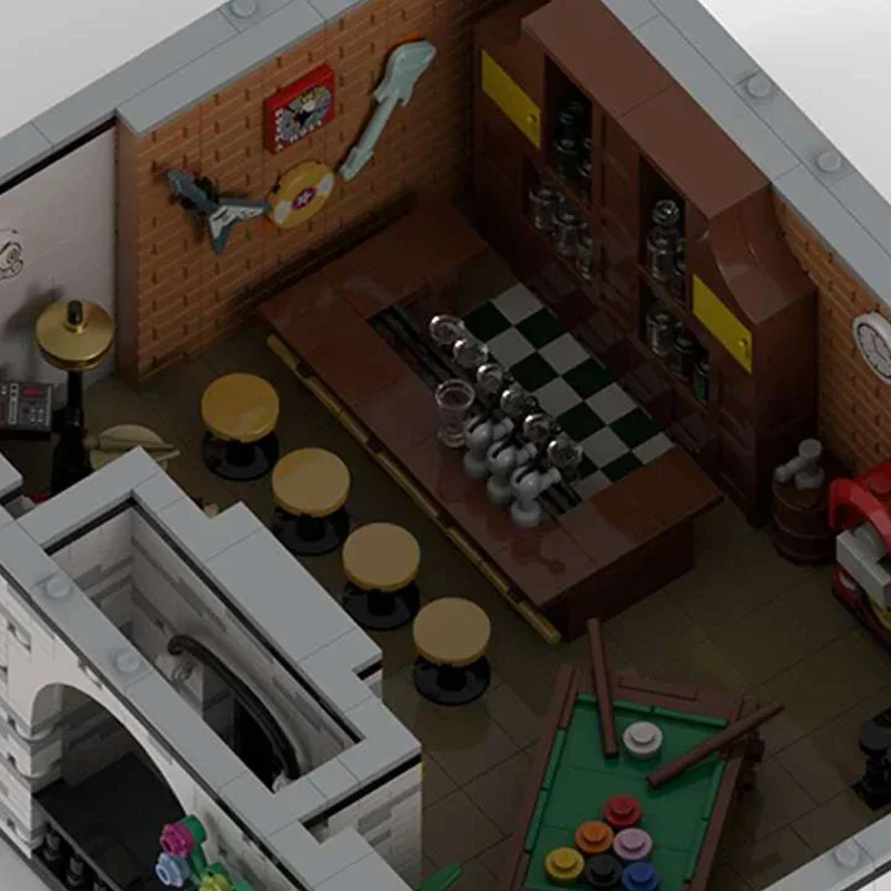 ตัวต่อโมเดิร์นบล็อก ชุดสร้างบ้านสไตล์โมเดิร์น บ้านแสนหวาน ตัวต่อเทคนิคแบบ DIY ของเล่นประกอบเองสำหรับเด็ก ของขวัญวันหยุด