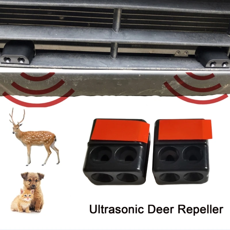 G99F Outdoor Safety Car  Physical Ultrasonic Animal Siren Deer Repellers Motorcycles Trucks Alert Device Alarm Tool 2x