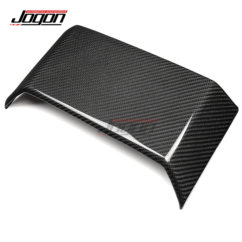 

For Tesla Cybertruck Cyberbeast 2024 2025 Carbon Fiber Car Interior Rear Display Screen Upper Frame Cover Trim Accessories