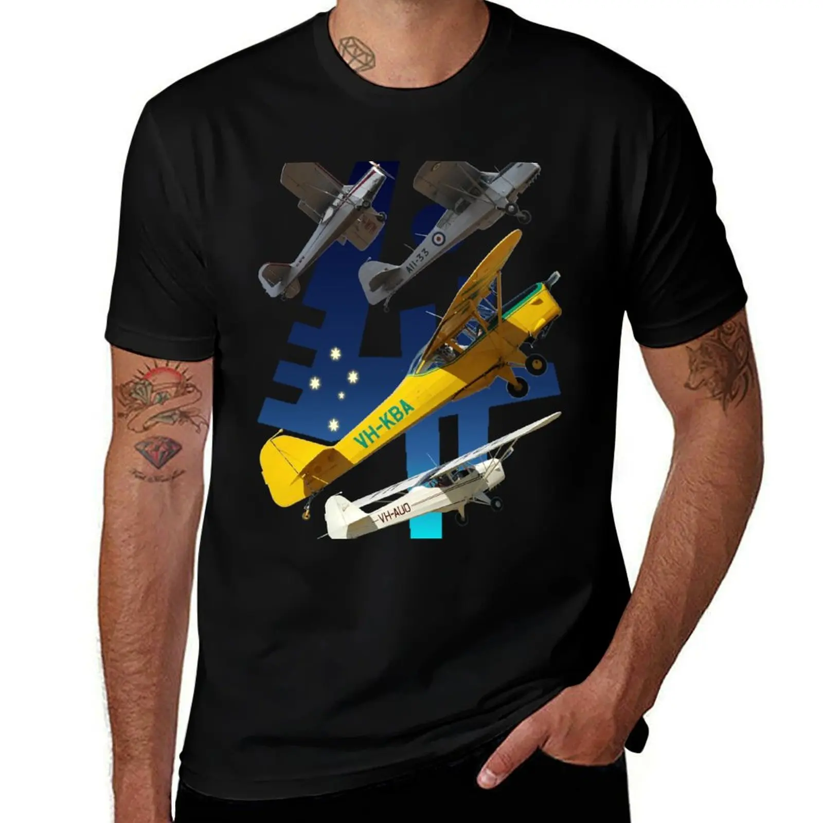 4 Austers Design T-Shirt Soft Lightweight Cotton T-Shirt