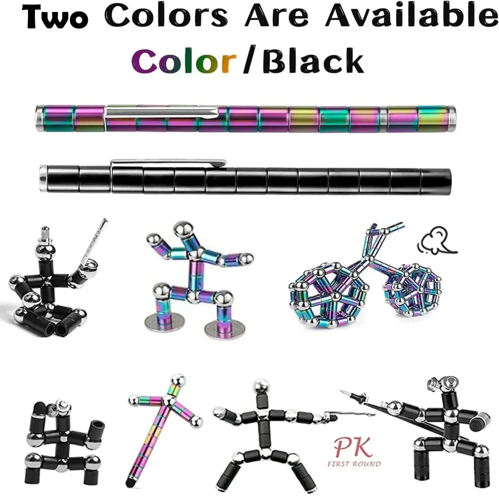 Dekompressions-Magnetstift, zappelnder Magnetstift, multifunktionaler neuartiger Stift zur Linderung von zappelndruck, ein Geschenk für Freunde