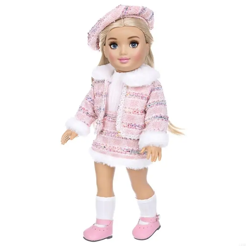 

23GD Set of 18 Inch Clothes Elegant Dress Coat and Dolls Outfits Accessories