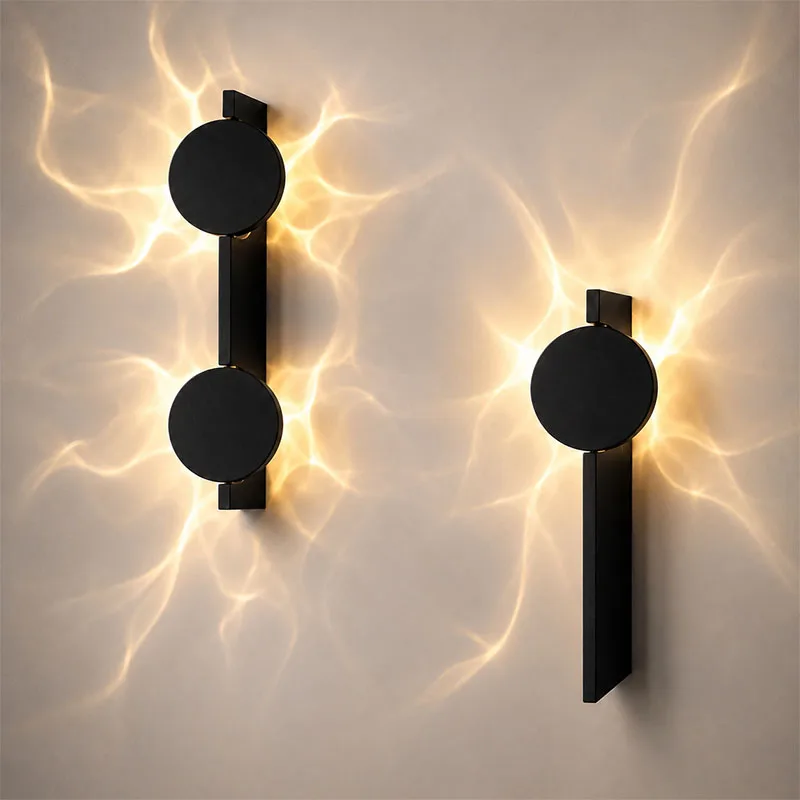 Shadow LED Wall Lamp Stainless Steel Wall Lamp Rotatable Corrugated Wall Sconces Aisle Porch Corridor Bedhead  Atmosphere Light