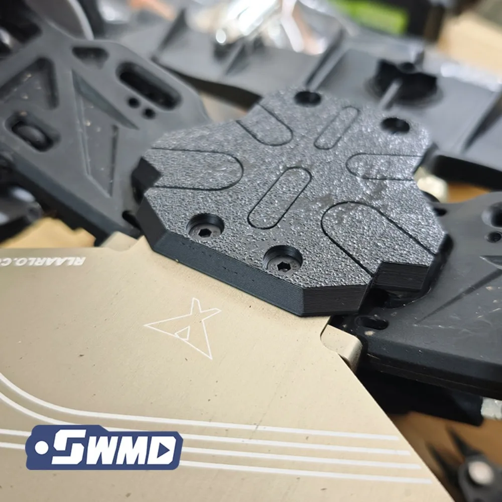 RC Rally Car Mod Accessory TPU Chassis Protective Skid Plate Customized For 1/7 Rlaarlo Simulation EVO Style Upgrade Decor Parts