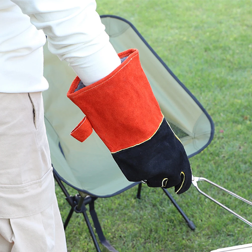 

Heat Resistant Gloves Flexible Strong Grip Temperature Material Anti Skid Kitchen Protection Microwave Oven BBQ Grilling Camping