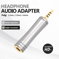 Adapter audio Jack 4.4mm Female to 3.5mm 2.5mm Male Audio Balanced plug for headphones and speakers MP3 players Connector