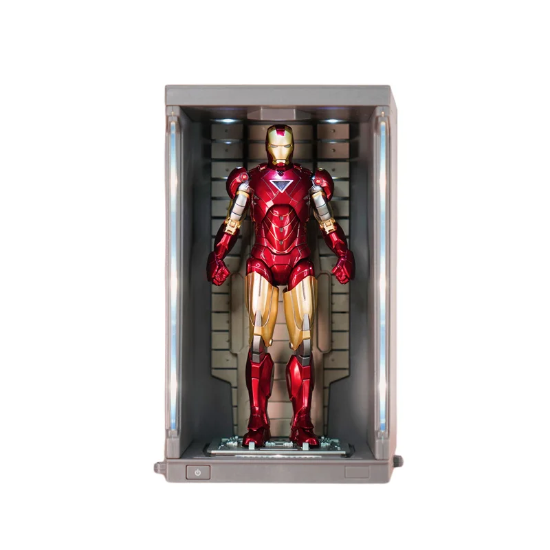 Authentic Marvel Zhongdong Iron Man 1/12 Ring Armor Demolition Platform With Mk6 Handmade Avengers Mobile Toy Model Decoration B