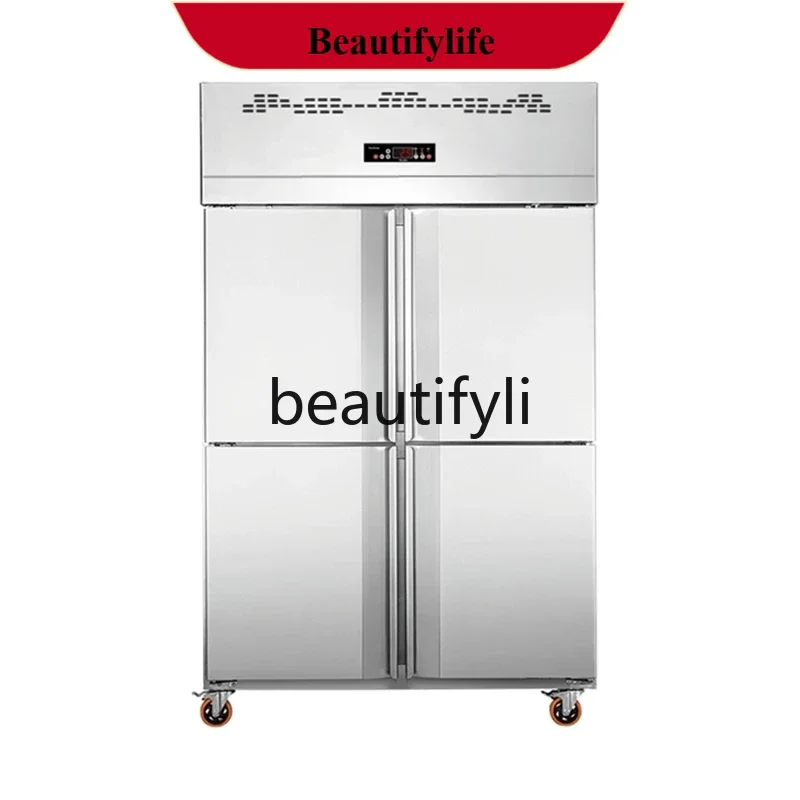 

Air-cooled and frost-free refrigerator Commercial four-door frozen and refrigerated refrigerator Vertical freezer