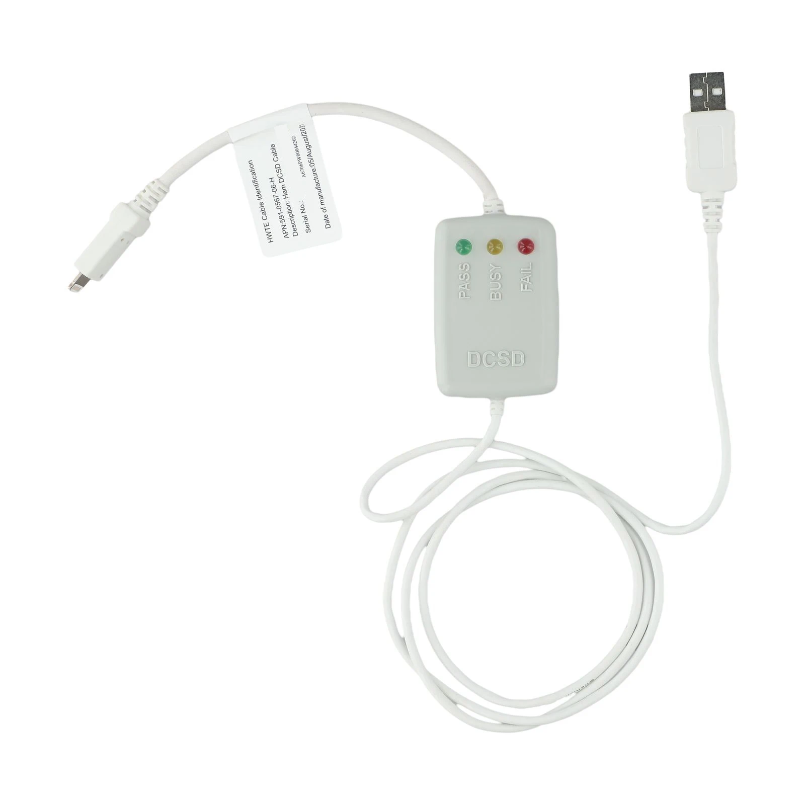 Белый кабель DCSD USB-Serial с двумя микросхемами FT232 для инженерной линии связи, совместимый с JC C2 Box и устройствами iOS для прошивки.