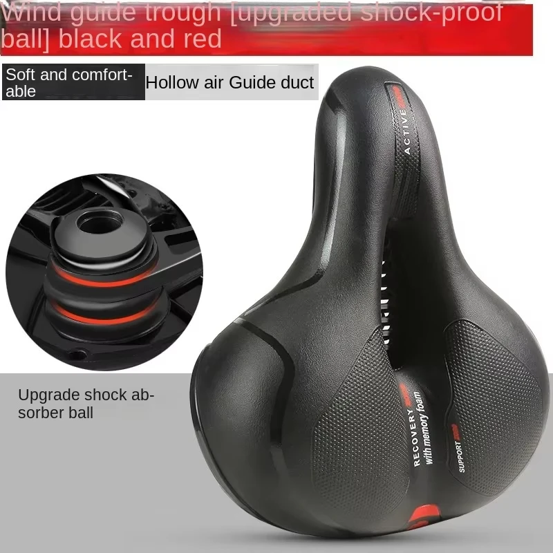 

Mountain E-bike Saddle With Integrated Light Thickened And Widened Seat For Comfortable Riding Saddle Cycling Gear Accessory