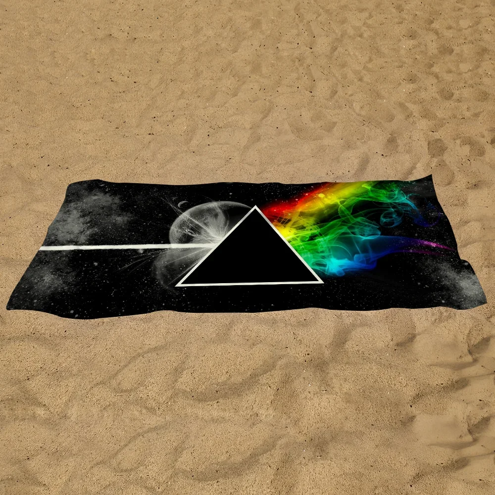 F-Floyd Rock Band Towel  Pool Beach Towel Portable P-Pink Quick Fast Dry Sand Outdoor Travel Swim Blanket Thin  Mat Bath Towel