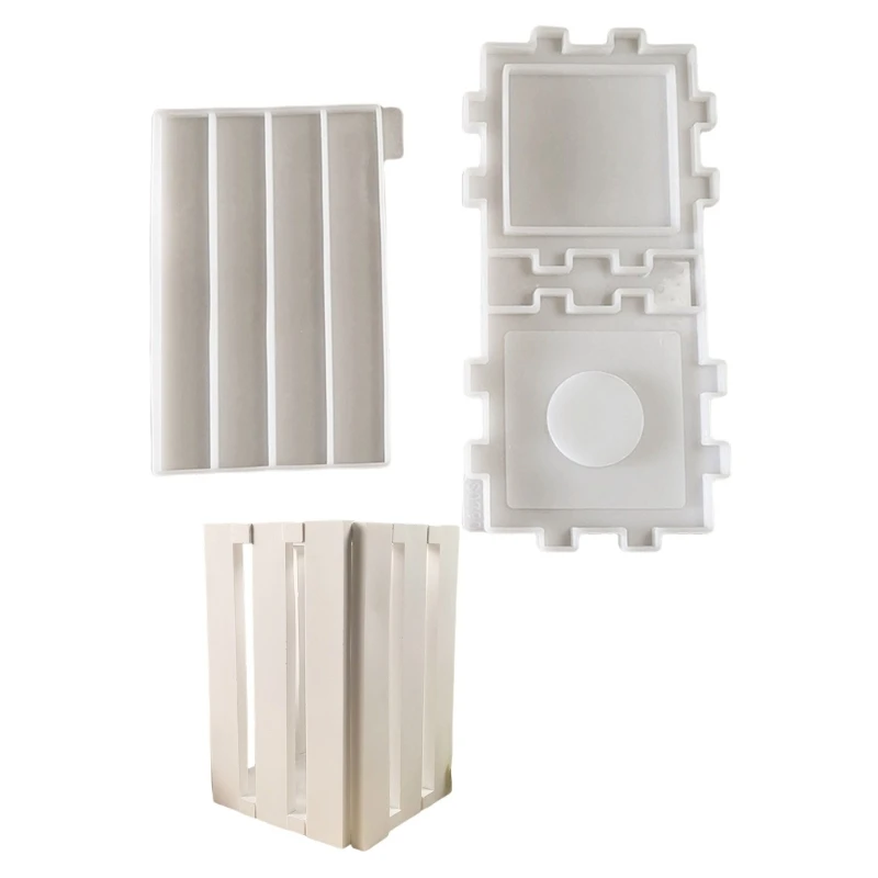 Pack of 2 Reusable Silicone Square Lantern Moulds for Festival Atmospheres Drop Shipping