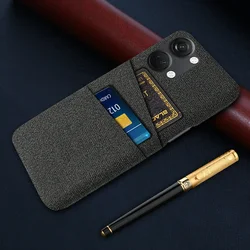 For OnePlus Ace 2V Nord 3 Case Luxury Fabric Dual Card Cover For One Plus 1+ Nord 3 Ace 2V Nord3 5G 6.74