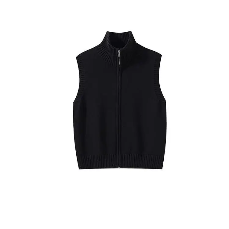 

Vests Waistcoats Thin Womens Girls Spring Flat-Needle Linen Pleated Waistcoat Minimalism Blended Elastic Simplicity Lined Trendy