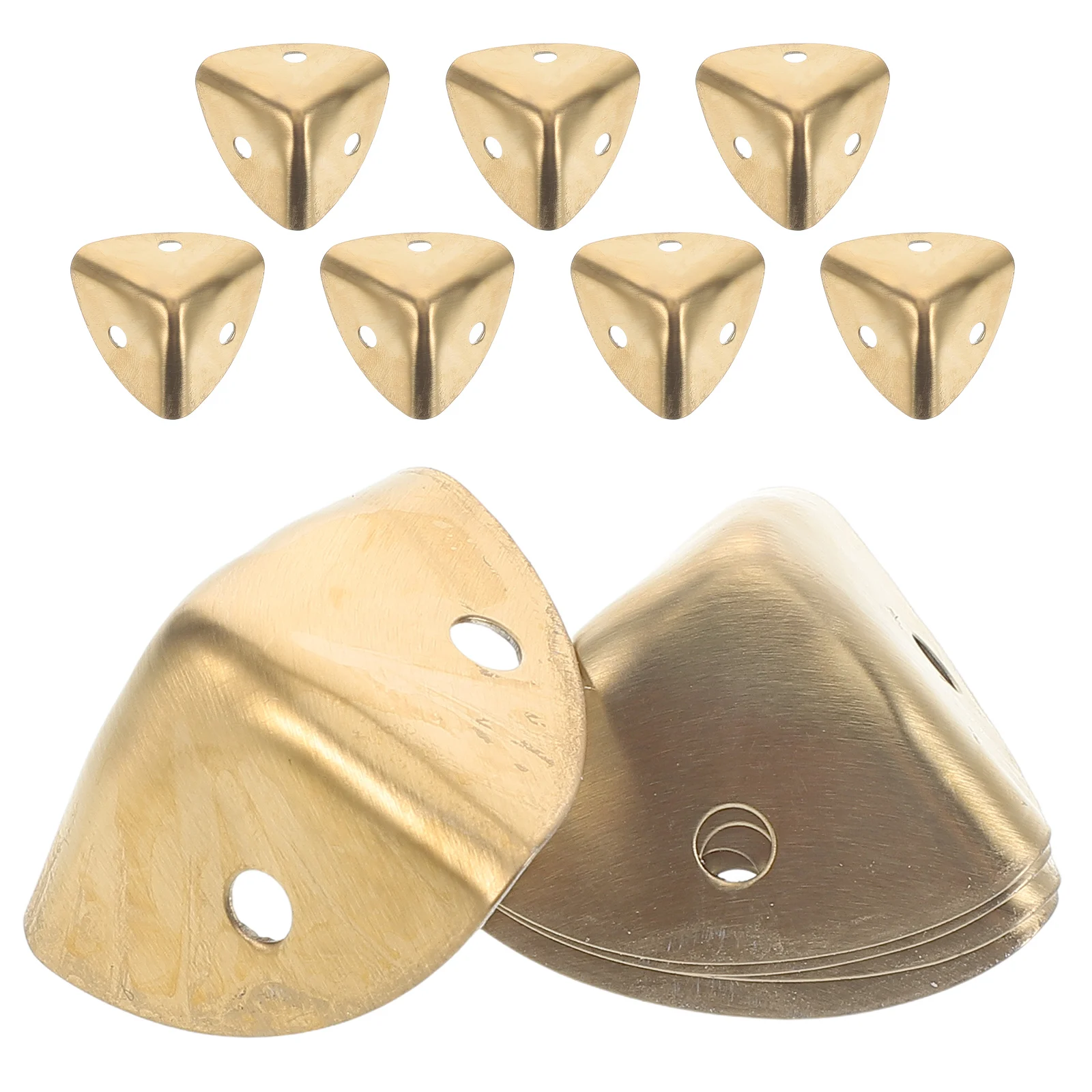 

12pcs Stainless Corner Guards for Wood Edge Protectors Metal Box Reinforcement Metal Box Corner Protectors Hardware